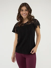 Short-sleeve semi-fitted t-shirt