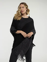 Knit poncho