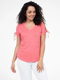 T-shirt semi-ajusté à manches courtes