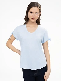 T-shirt semi-ajusté à manches courtes