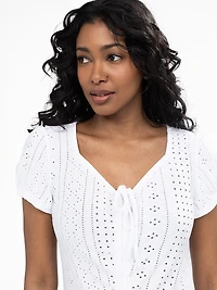 T-shirt semi-ajusté à manches courtes