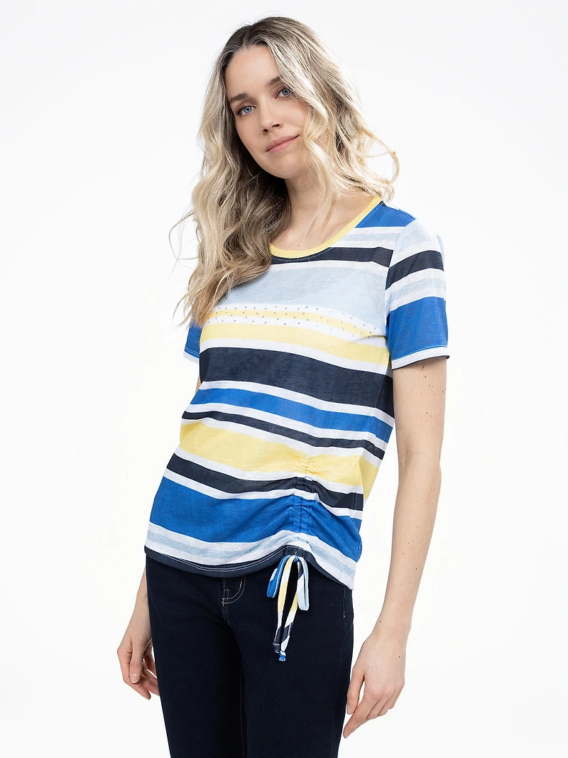 T-shirt semi-ajusté à manches courtes