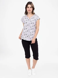 T-shirt semi-ajusté à manches courtes