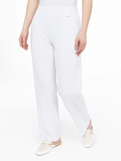 Pantalon habillé droit à enfiler