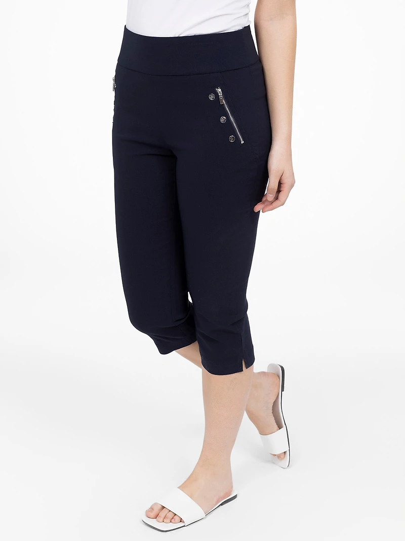 Straight pull-on capri