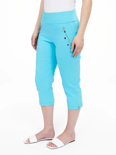 Straight pull-on capri
