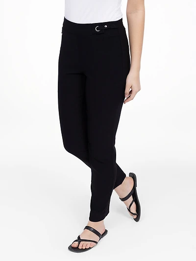Pantalon habillé droit semi-ajusté à enfiler