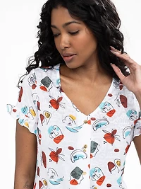 Short-sleeve semi-fitted t-shirt