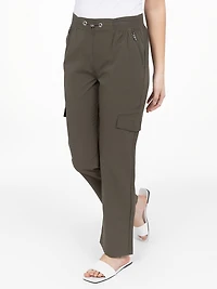 Pantalon étroit semi-ajusté à enfiler