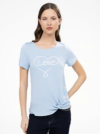 T-shirt semi-ajusté à manches courtes