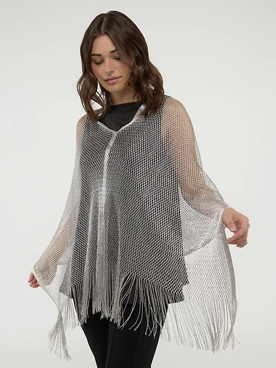 Poncho en tricot