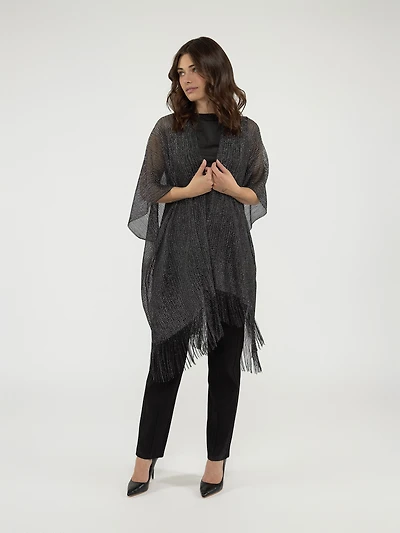 Knit poncho
