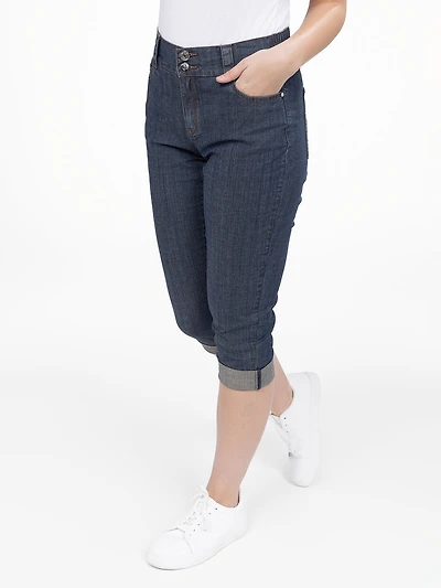Denim capri