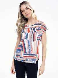 T-shirt semi-ajusté à manches courtes