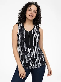 Semi-fitted tank top