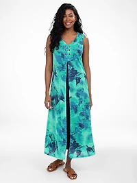 Robe maxi droite en tricot