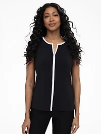 Semi-fitted tank top