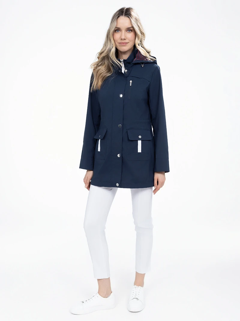 Manteau mi-cuisse semi-ajusté