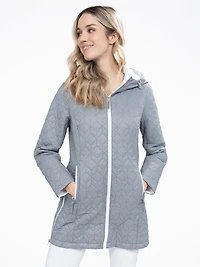 Manteau mi-cuisse semi-ajusté