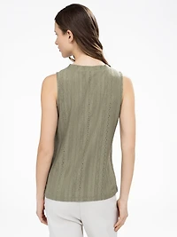 Semi-fitted tank top