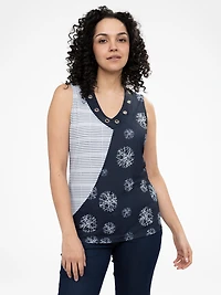 Semi-fitted tank top