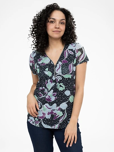T-shirt semi-ajusté à manches courtes