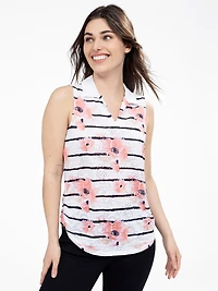 Semi-fitted tank top
