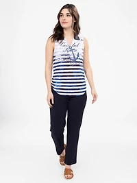 Semi-fitted tank top