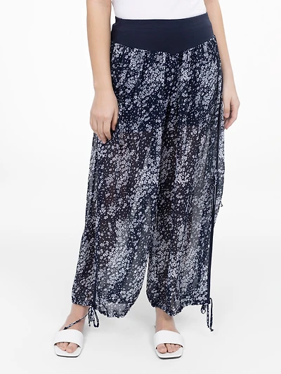 Pantalon évasé à la cheville enfiler