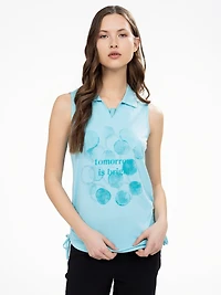 Semi-fitted tank top