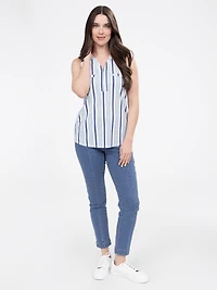 Semi-fitted tank top