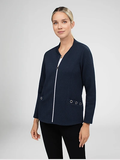 Cardigan semi-ajusté à manches longues