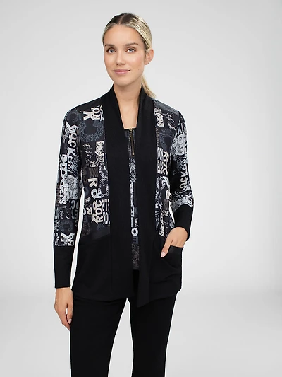 Long-sleeve semi-fitted t-shirt