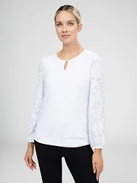 T-shirt semi-ajusté à manches longues