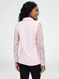 Long-sleeve semi-fitted t-shirt