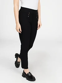 Straight semi-fitted pull-on pant - Petite