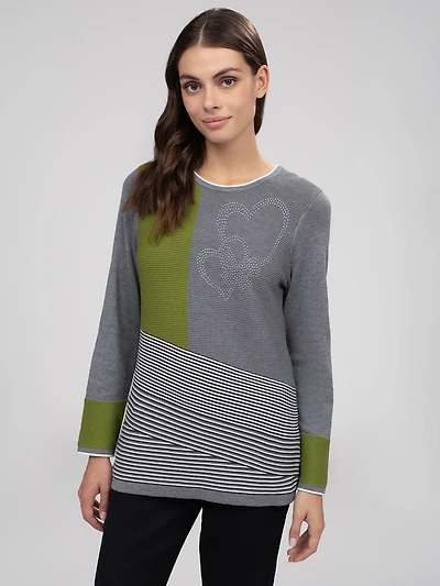 Chandail en tricot à manches longues