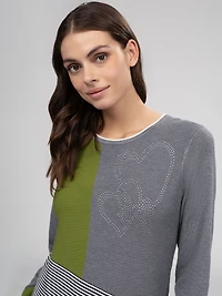 Chandail en tricot à manches longues