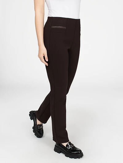 Pantalon étroit semi-ajusté à enfiler