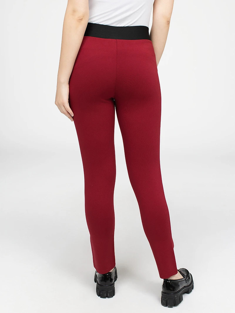 Pantalon étroit ajusté à la cheville enfiler