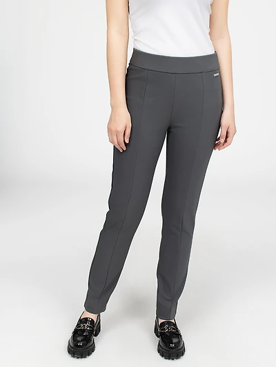 Pantalon habillé étroit semi-ajusté à enfiler