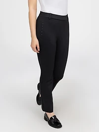 Pantalon droit semi-ajusté à enfiler - Petite