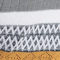3/4-sleeve semi-fitted pullover sweater