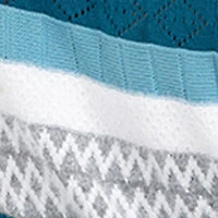 3/4-sleeve semi-fitted pullover sweater