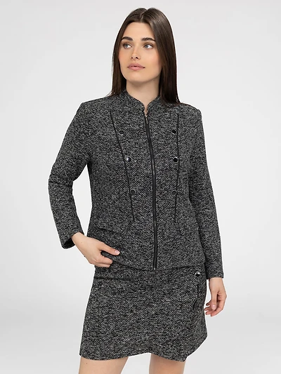 Knit semi-fitted vest
