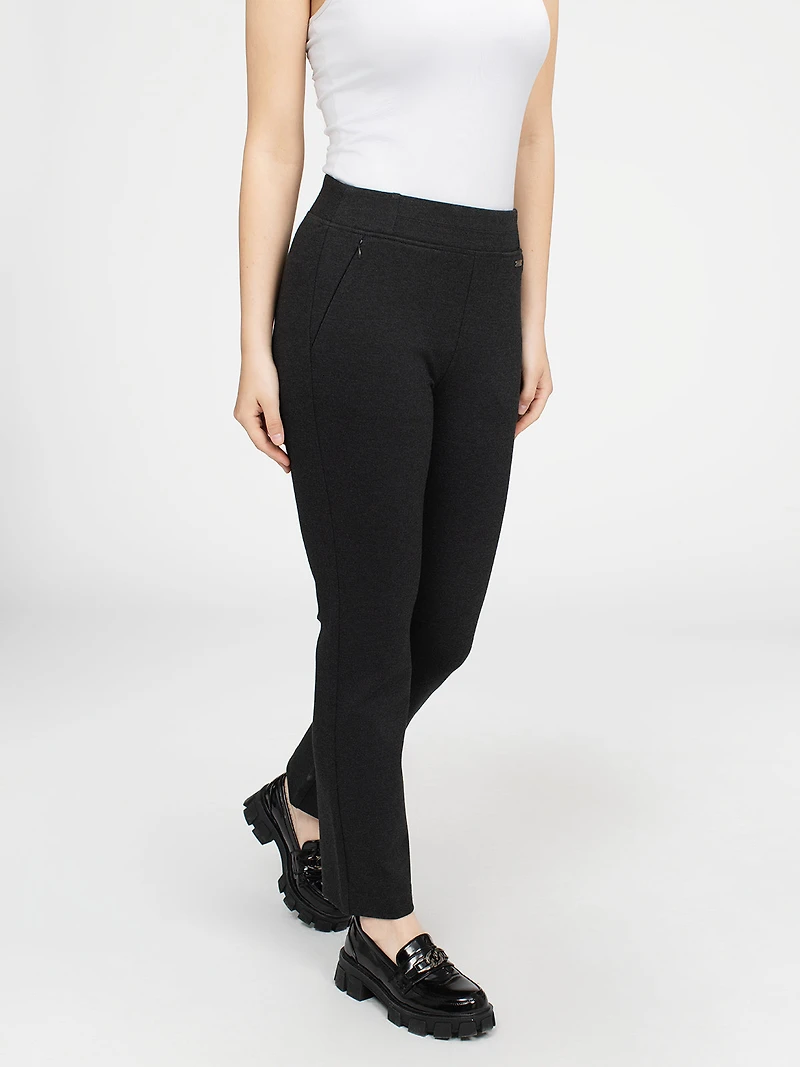 Pantalon habillé droit semi-ajusté à enfiler
