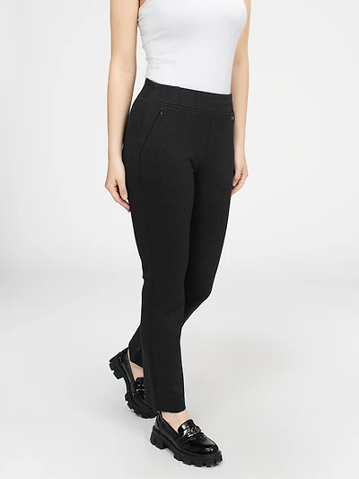Pantalon habillé droit semi-ajusté à enfiler
