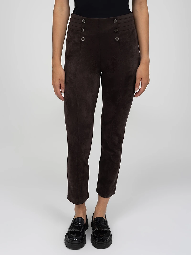 Pantalon étroit semi-ajusté à enfiler