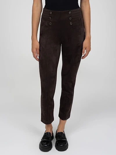 Pantalon étroit semi-ajusté à enfiler