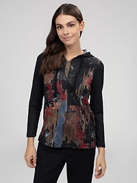 T-shirt semi-ajusté à manches longues